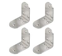 4 Piezas De Soporte Esquina 3 Orificios Resistencia Soportes Refuerzo Para Muebles Resistentes A La Oxidación Soportes Esquina 90 Grados Código Ángulos Engrosados