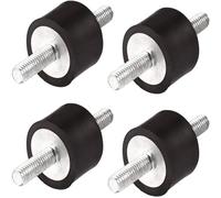 4 piezas de soportes de goma M8x23 Silentblock antivibración, aislador Fairedear Soportes de aislamiento de vibraciones Amortiguador de choque Soporte de goma Bobinas de barco de automóvil 30 * 20