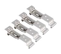 4 piezas de soportes para matrículas de remolque, soportes para matrículas, clips de acero inoxidable para matrículas, soportes para matrículas de cuadro de acero inoxidable con resorte para remolques