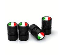 4 Piezas de Tapones de Válvula de Neumático de Aluminio, Diseño Antipolvo, Juego de Tapones de Aire para Autos, Motos, Camiones y Bicicletas
