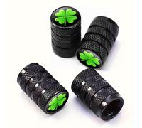 4 Piezas de Tapones para Válvulas de Neumáticos en Aluminio, Diseño Antipolvo Juego Universal para Motos, Camiones y Bicicletas