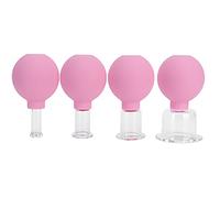 4 piezas de ventosas al vacío profesionales, juego de ventosas, juego de ventosas para el hogar para desintoxicación, masaje miofascial, alivio del dolor muscular