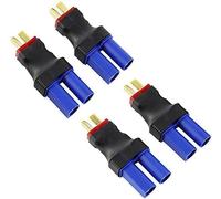 4 Piezas Deans T Macho Hembra Conector Enchufe Adapter a su Vez Gire al de EC5 Macho Hembra Conector Enchufe Adapter Inalámbrico (T Macho-EC5 Hembra)