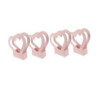 4 Piezas Decoraciones De Fiesta Te Amo Cajas Para Flores Vacias Decoraciones De Ceremonia De Boda Decoración De Boda Suministros De Embalaje Cartulina white De 600g Ramo