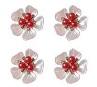 4 piezas decorativas de botones de camisa con cuentas de diamantes de imitación ornamentados gemelos clips para chaquetas de camisa vestidos cubiertas de botones decorativos, talla única, como se