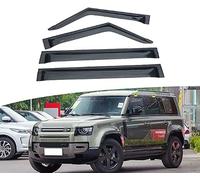 4 Piezas Deflectores de Viento Coche para Land Rover Defender 90/110 2020-2023, Ventanas Laterales Delantera Trasera Protector de Humo de Lluvia Visera Deflector de Aire