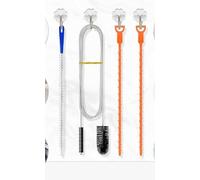 4 Piezas Desatascador Fregadero, Cepillo de Limpieza para Desagüe, Herramienta Flexible, Desatascador de Tuberias, para Desatascar Cabellos y Residuos en Desagües