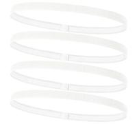 4 Piezas Diademas Deportivas,Banda para La Cabeza Accessories,Cinta Pelo Hombre,Elásticas Diadema Deportiva Antideslizante Niño Futbol,Cinta Pelo Deporte,Diadema Deportiva Elástico (Blanco)