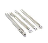 4 Piezas Diapositivas for Cajón Cierre Suave Riel for Deslizante for Gabinetes De Tres Secciones Herrajes for Muebles for Ropa Teclado Rodillo Polea para Cajones de Muebles(10inch)