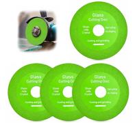4 Piezas Disco Corte Vidrio 100mm Disco Diamante Profesional para Botellas Cortar Cerámica Cristal Azulejos Hoja de Sierra Ultrafina sin Astillas para Cortes Precisos Compatible con Amoladora Angular
