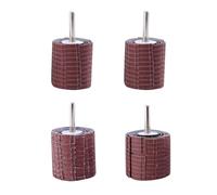4 Piezas Disco de Pulido y Lijado para Madera y Cobre Varilla 6 Mm | Paño de Esmeril y Metal, Resistente y Robusto, para Amoladora, Acabado Fino, Color Marrón