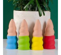 4 Piezas Dispositivo de Riego Automático | Picos de Riego para Planta Estacas deTerracota deLiberación Lenta | Autorriego Plantas deInterior para Plantas Interior y Exteriorde Vacaciones