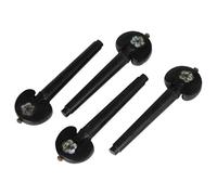 4 piezas Ebony Wood Celope Máquina Cabeza de Ebony Mango Universal Celofán Manija Cello Cambio Accesorios