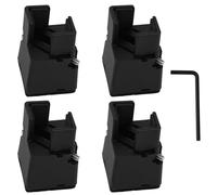 4 Piezas Elevador de Cama Patas de 5cm, Abrazadera de Tornillo Ajustable, 2 Pulgadas Elevadores de Muebles Resistente Diámetro 0.8-1.6'' para Armario de Escritorio, Elevadores para Mesa Patas Somier