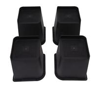 4 Piezas Elevador de Muebles Banda de Goma de Elevación Antideslizante Bloque de Elevación Pie de Mesa Torres Trapezoidales Pie de Cama Sofá Media Bloque Elevador de Cama en Forma