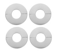 4 Piezas Embellecedor Grifos Redondo de Acero Inoxidable