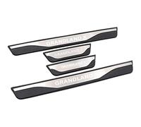 4 Piezas Embellecedores de Umbral de Puerta de Acero Inoxidable de Coche para Op-el Grandland X SUV 2018 2019, AntiarañAzos Bienvenidos Pedal Accesorios De AutomáTico