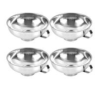 4 Piezas Embudo de Acero Inoxidable para Cocina, Conservas y
