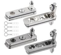 4 piezas encendedor accesorios para pedernales, paquete de piezas de reparación de repuesto para Zippo, metal con almohadilla de fieltro de algodón (plata+negro)