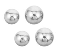 4 Piezas Esfera Flotante de Acero Inoxidable, Espejo, para Jardín y | Acabado Plateado, Cobertura Flexible, Refleja UV, Protege Plantas Acuáticas y Peces Decorativos