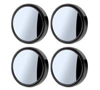 4 Piezas Espejos De Punto Ciego para Coche, Espejos De Punto Ciego De Vidrio De Alta Definición A Prueba De Agua, Espejo Convexo Giratorio De 360 Grados, Espejo De Marcha Atrás Auxiliar