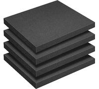 4 Piezas Espuma Maletas,Espuma maletin herramientas,negra para cajas,400 mm x 300 mm, grueso 40mm