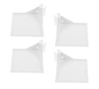4 Piezas Estante de Esquina de 16mm, Plástico Blanco | Soporte de Montaje Clip-on, para Humidificadores y Equipo de Plantación, Organización Interior