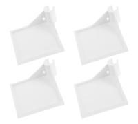 4 piezas Estante de Esquina para Tienda de Cultivo 16mm, Plástico blanco | Soporte de Poste, Montaje Integrado, 10x10x3,5 CM, para Cámaras Wifi y Control en Invernadero