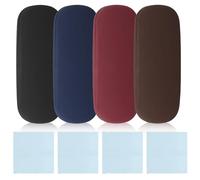 4 piezas Estuche rígido para gafas, estuche de hardcase para hombres y mujeres, estuche portátil para gafas, caja para gafas y gafas de lectura, con 4 paños para limpiar lentes