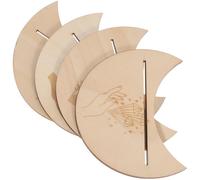 4 Piezas Expositor de Madera para Cartas de Tarot, Decorativa | Base Lista para Mostrar Cartas, Acabado Liso sin Rebabas, Ambiente Ritual y Mesa del Hogar