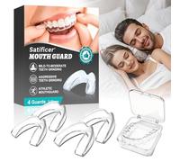 4 Piezas Férulas Anti-Ronquidos, Protector Bucal Transparente para Dormir, Reutilizable FéRulas Descarga Bruxismo, Mejorar la calidad del sueño, Para un Uso Diario Sencillo