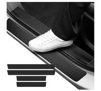 4 Piezas Fibra Carbono Coche Umbral Puerta, para MG HS PHEV 2020-2025 Decoración estribos de Anti Deslizante Desgaste Pedal Pegatinas