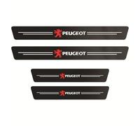 4 Piezas Fibra Carbono Coche Umbral Puerta, para Peugeot 5008 II SUV Active/Active Pack/Style 2017-2024 2025 Decoración estribos de Anti Deslizante Desgaste Pedal Pegatinas,B