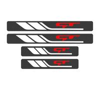 4 Piezas Fibra Carbono Protector Umbral ccesorios de Decoración para KIA GT Ceed Sw Ev6 Niro Picanto Proceed Soul Sorento,White