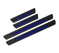 4 Piezas Fibra de Carbon Umbral De La Puerta Protectores para Opel OPC Astra J H G K, Adhesivo De Protección De Umbral Coche, Decoración Estribos Protector Barra Sill Scuff Plate Accesorios