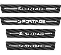 4 Piezas Fibra de Carbon Umbral De Puerta De Coche para KI-A Sportage 2005-2021 2022, Bienvenidos Pedal Placas ProteccióN Antiarañazos Accesorios Interior