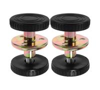 4 Piezas Fijador de Cabecero Acero Inoxidable Ajustable, 30-40mm | EVA Negro, Anti-shake para Armario y Cabecero, Estabiliza Huecos de Pared en Casa Varios estilos