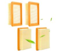 4 Piezas Filtro Aspiradora para Karcher Kit, para Karcher WD4/WD5/WD6/MV4/MV5/MV6 Filtro de Pliegues Plano, para Contra Polvo Fino, Olores