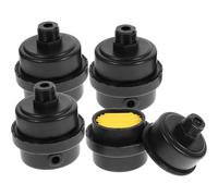 4 Piezas Filtro del Compresor de Aire Negro de Plástico, Recambio | Piezas de Repuesto para Compresores de Aire, Filtro de Aire Habitáculo, Bloqueo de Polvo y Humedad, Reducción de Ruido