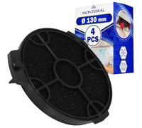 4 Piezas Filtros Carbon Campana Extractora Ø130 mm ART00801 para B&Q
