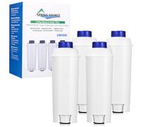 4 Piezas filtros de agua para cafeteras automáticas DeLonghi con descalcificador de carbón activo Filtros Delonghi para series De'Longhi ECAM, ETAM, EC, BC, Repuesto DLSC002, SER3017 y 5513292811