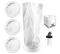 4 Piezas Filtros de Tapa IBC de Nailon IBC, 25cm Tapa de Contenedor IBC, 200 Mesh Nylon Filtro de Repuesto para Contenedores IBC for IBC Rainwater Tanks, Water Treatment and Industrial Filtration