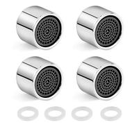 4 Piezas FM22 Aireador Grifo De Latón,Grifo Adaptador Ángulo De Salida De Agua Ajustable,Filtro De Limpieza Extraíble,Dos Modos De Salida De Agua Para Cocina Y Baño