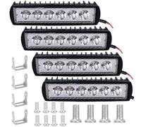 4 Piezas Focos LED Tractor, Faros de Trabajo LED, DC12~24V Offroad Luz de Marcha Atrás IP67 Impermeable para Motocicleta Todoterreno, Tractor, Camión, SUV, UTV