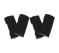4 Piezas Forro Antisudor para Casco de Seguridad Cierre Adhesivo | Absorbe Humedad, Lavable y Reutilizable, para Cascos Industriales Motosierra, Negro
