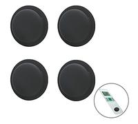 4 Piezas Funda De Silicona para AirTag,Soporte Adhesivo Compatible con Airtag Apple,[Diseño de Etiqueta] Funda Protectora AntipéRdida AirTag,pegada a la Cartera, la mandos a Distancia (4 Negro)