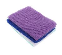 4 Piezas Funda para Ducha Toalla de Masaje de Africana Toalla de Exfoliación para Hombres y Mujeres