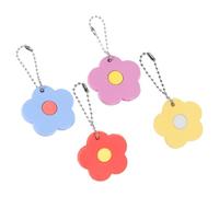 4 Piezas Funda Protectora para Llaves Forma de Flor, Pvc Ligero | Previene Arañazos y Mantiene la Forma, Diseño Floral Elegante, Adecuado para Llaves de Coche Casa