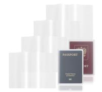 4 Piezas Fundas Tarjetas Identificación A6 Transparentes,150 x 212 mm Doble Funda Protectora, Duradera Manteniéndolo y protegido Fundas,para Pasaporte, Carnet Estudiante