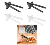 4 Piezas Gamer Finger Sticks, Dispensador de Snacks, Palillos para Dedos, Palillos para Jugadores, Gamer Plastic Snack Food Pinzas Abrazaderas Lazy Auxiliary Sticks